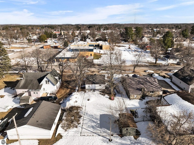 bird's eye view with a residential view