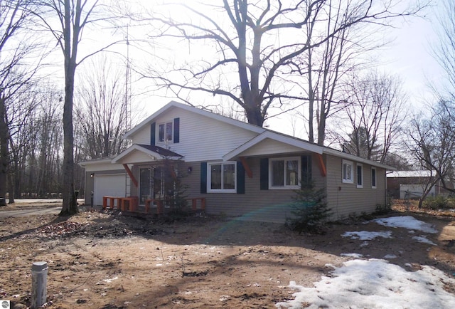 view of front of home featuring a garage