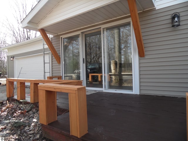 4177 Seminole St, Gladwin, MI 48624 - view of wooden terrace