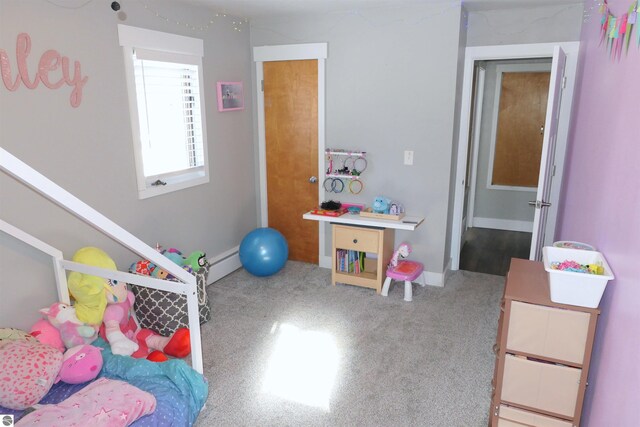 5661 Golfridge Rd, Alma, MI 48801 - rec room featuring a baseboard radiator
