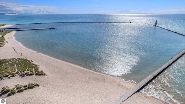 water view with a beach view