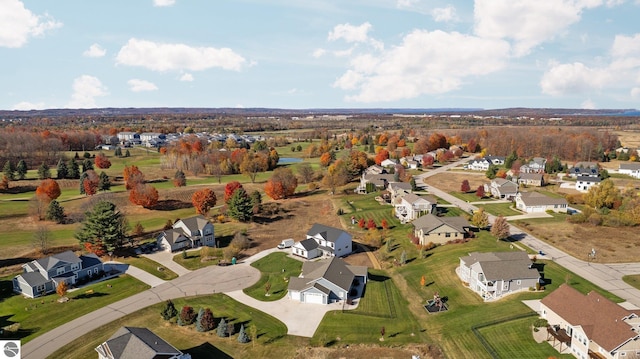 drone / aerial view featuring a residential view