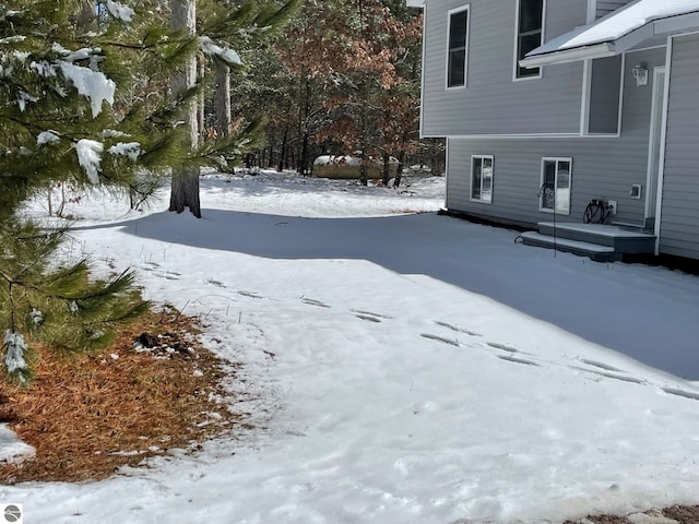 11893 Lillian Lee Dr, Interlochen, MI 49643 - view of yard covered in snow