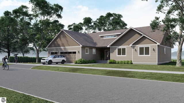 4480 Wolverine Dr Unit 22, Williamsburg, MI 49690 - craftsman house featuring a front lawn, a garage, and driveway