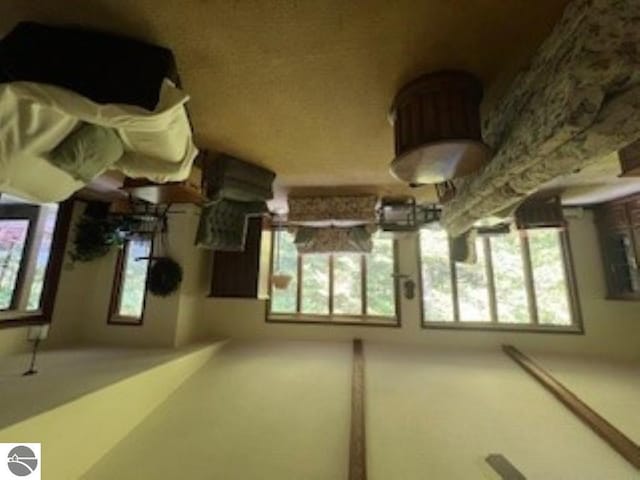 5016 Michabou Rd, Frankfort, MI 49635 - unfurnished living room featuring healthy amount of natural light