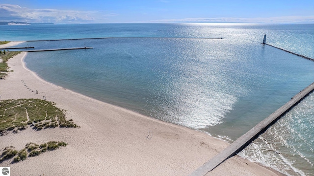 622 Leelanau Ave, Frankfort, MI 49635 - water view with a view of the beach