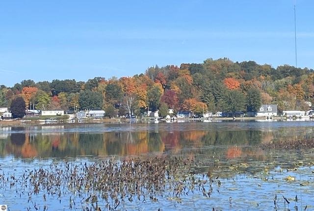 17429 Summit Ct, Barryton, MI 49305 - water view with a heavily wooded area