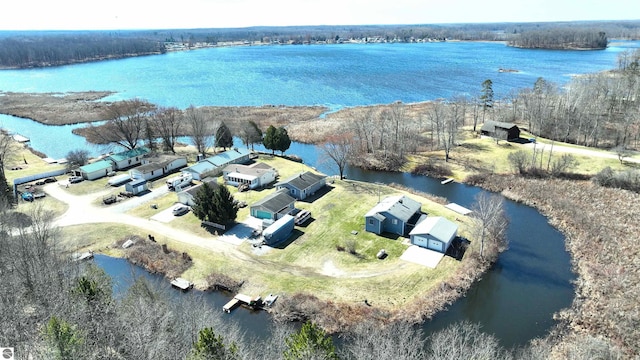 17429 Summit Ct, Barryton, MI 49305 - aerial view of a large body of water