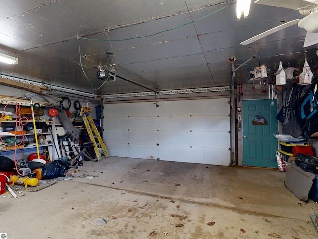 17429 Summit Ct, Barryton, MI 49305 - garage with a garage door opener