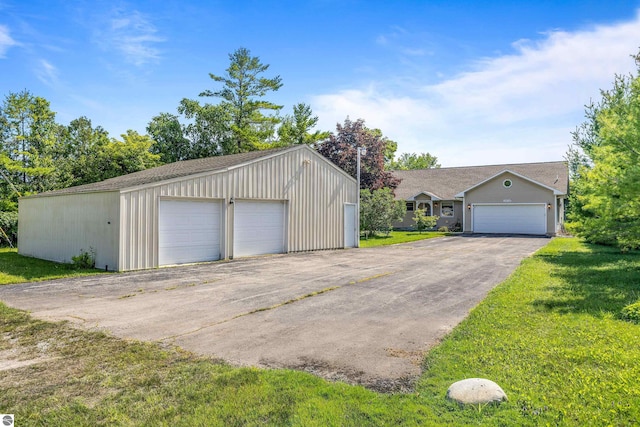 3275 S Sunrise Ln, Lake Leelanau, MI 49653 - view of detached garage