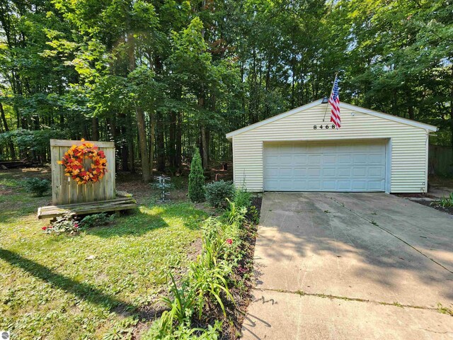 8468 Shorewood Ct, Mancelona, MI 49659 - view of detached garage