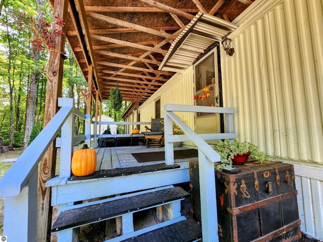 8468 Shorewood Ct, Mancelona, MI 49659 - view of deck