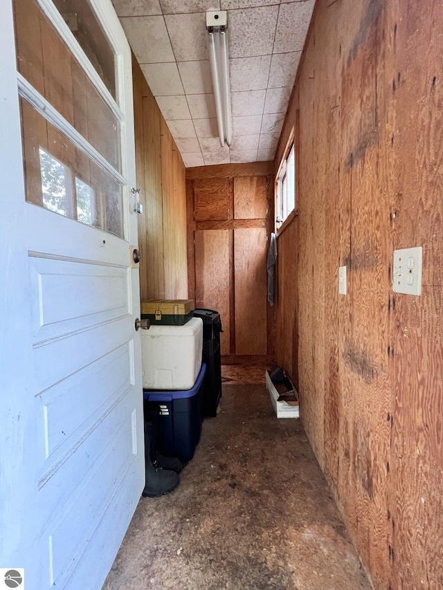 160 White Birch Ln, Cadillac, MI 49601 - interior space with wood walls