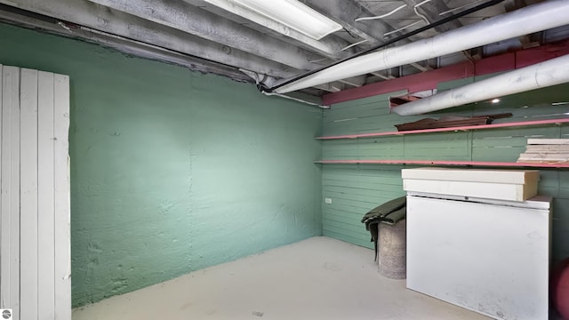 view of basement