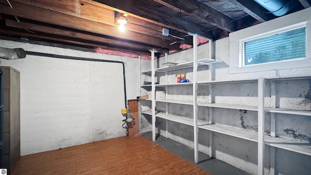 view of storage room