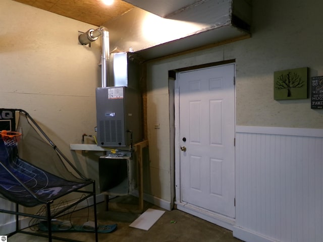 view of utility room