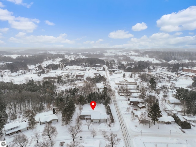 800 Evart St, Cadillac, MI 49601 - view of snowy aerial view