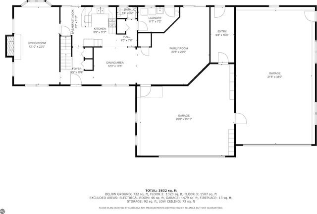 800 Evart St, Cadillac, MI 49601 - floor plan