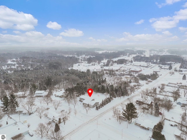 800 Evart St, Cadillac, MI 49601 - view of snowy aerial view