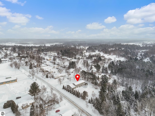 800 Evart St, Cadillac, MI 49601 - view of snowy aerial view