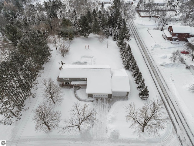 800 Evart St, Cadillac, MI 49601 - view of snowy aerial view