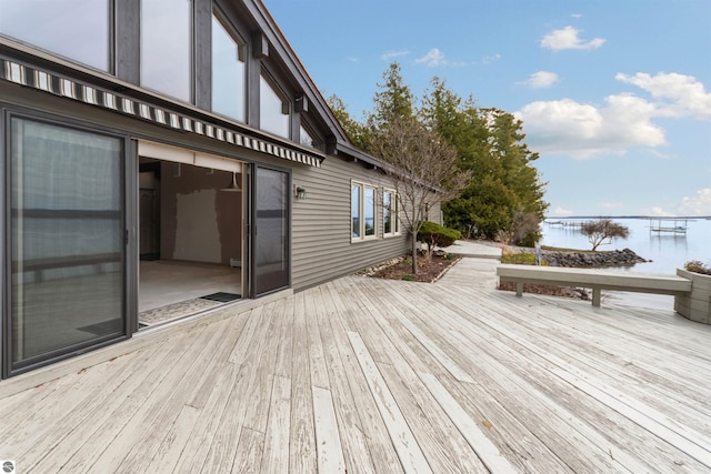 1137 Crystal Dr, Frankfort, MI 49635 - deck featuring a water view