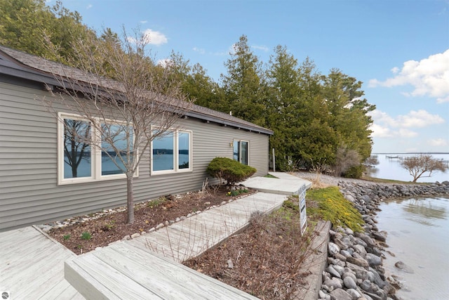 1137 Crystal Dr, Frankfort, MI 49635 - view of side of property with a water view