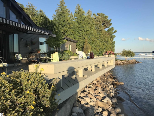 1137 Crystal Dr, Frankfort, MI 49635 - view of dock featuring a water view