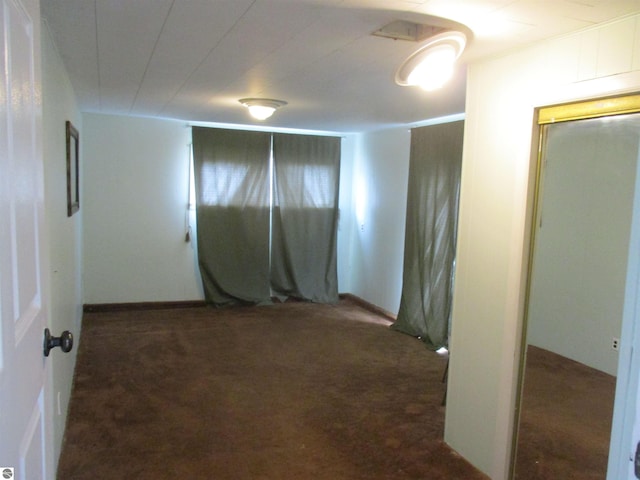 interior space featuring carpet