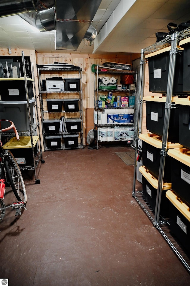 view of storage room