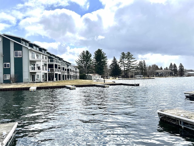 624 S Lake St, Cadillac, MI 49601 - view of dock with a water view