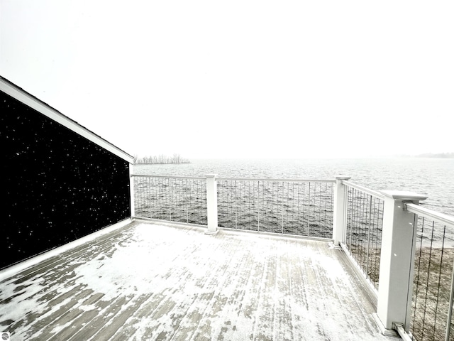 624 S Lake St, Cadillac, MI 49601 - exterior space with a water view and a balcony