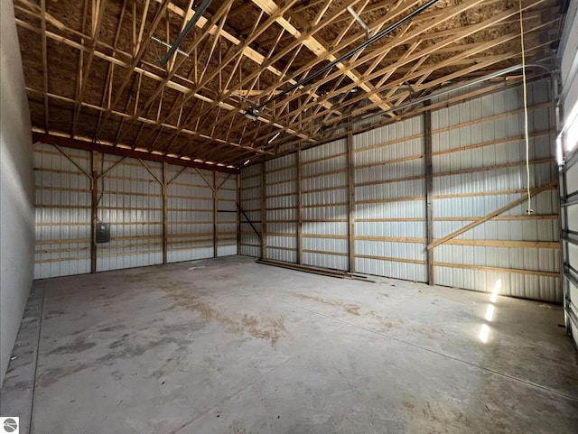 6819 S M-37, Kingsley, MI 49649 - garage featuring metal wall