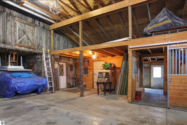 view of basement