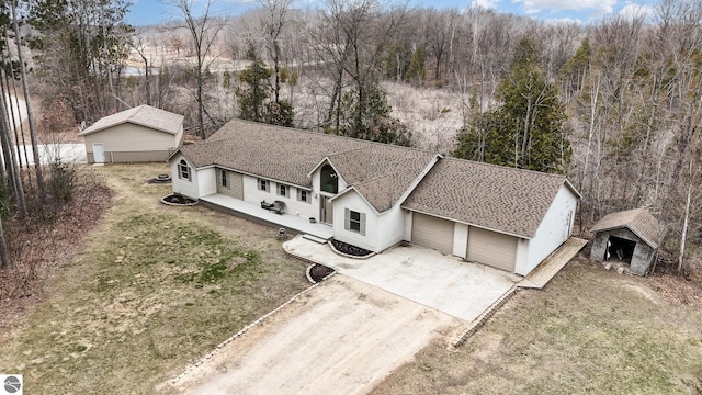 drone / aerial view