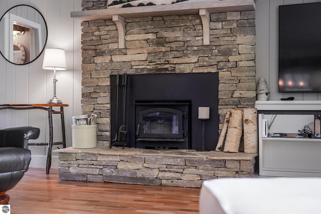 interior details featuring wood finished floors