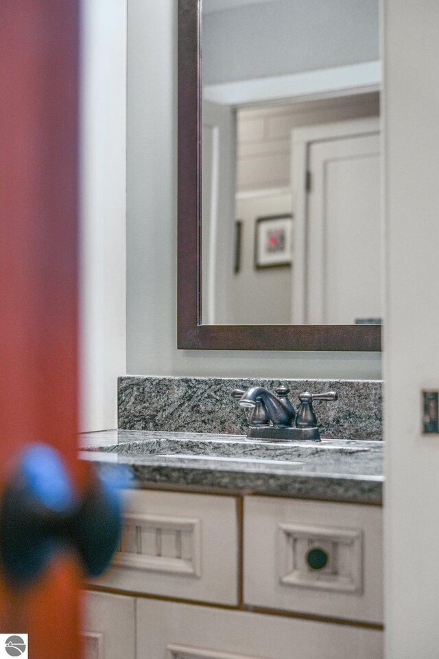 interior details featuring vanity