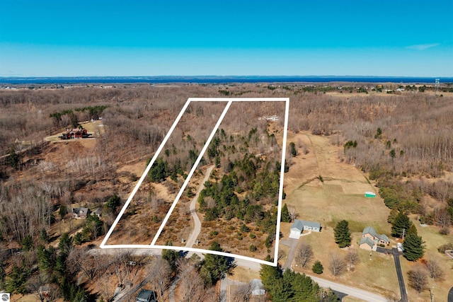 drone / aerial view featuring a rural view