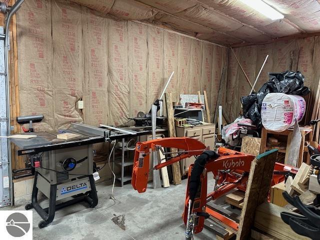 view of storage room
