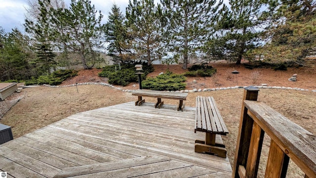 exterior space with a deck