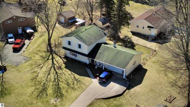4631 Cardinal Dr, Mount Pleasant, MI 48858 - birds eye view of property