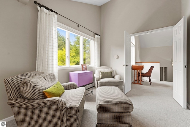 2127 E Timberlane Dr, Traverse City, MI 49686 - living area with carpet flooring and baseboards