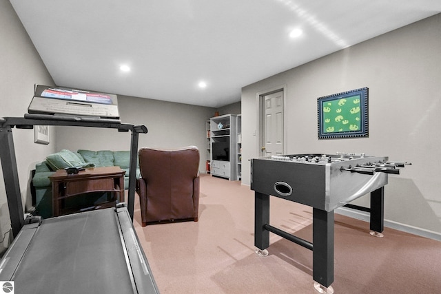 2127 E Timberlane Dr, Traverse City, MI 49686 - playroom with recessed lighting, carpet flooring, and baseboards
