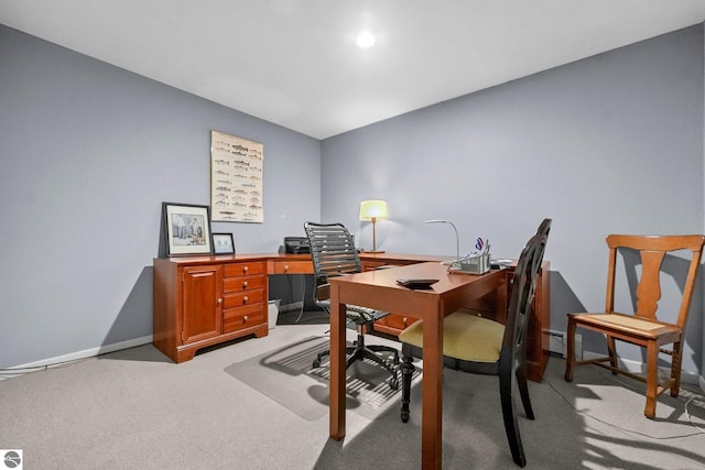 2127 E Timberlane Dr, Traverse City, MI 49686 - office featuring light carpet and baseboards