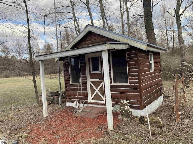 view of outbuilding with an outdoor structure