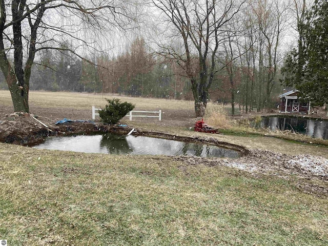 view of grassy yard