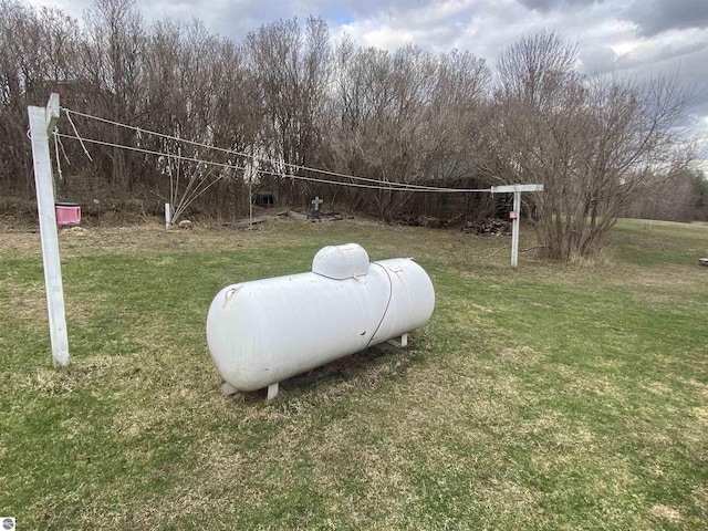 exterior view of heating fuel tank
