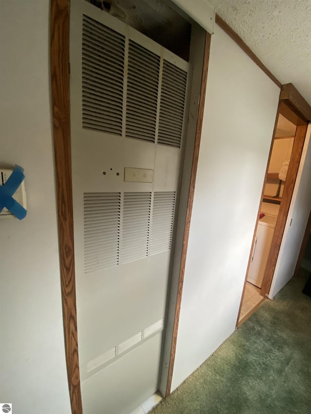 detailed view of a heating unit and carpet