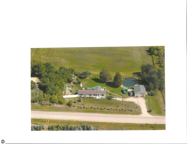 aerial view of sparsely populated area