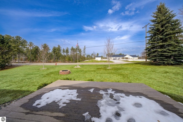 1339 Killdeer Ln, Kingsley, MI 49649 - view of yard with a deck